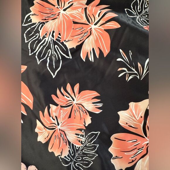 Aqua Eve One Piece Swimsuit. Black Orange White (148) - Picture 4 of 4